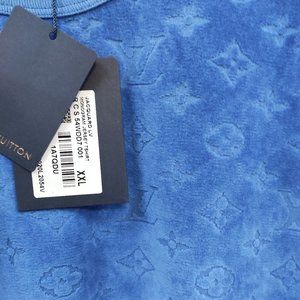 Louis Vuitton Monogram Navy Towel Fabric T-Shirt S